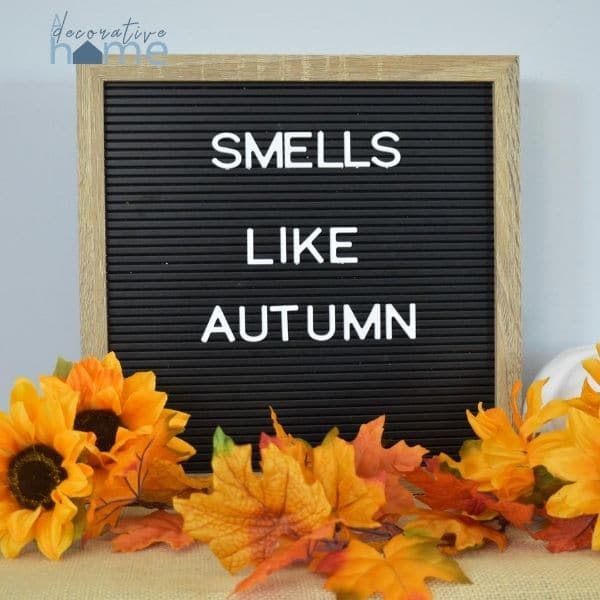 Sign says smells like autumn