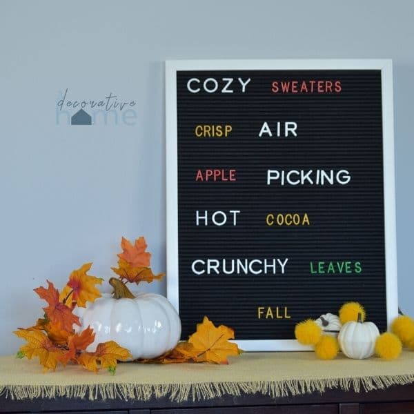 Sign Says cozy Sweaters crisp air apple picking